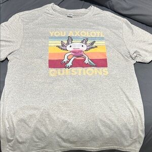 Kids Gray Axolotl Graphic Tee